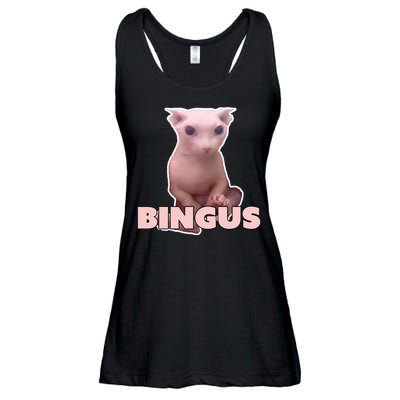 Funny Bingus Cat Meme Ladies Essential Flowy Tank