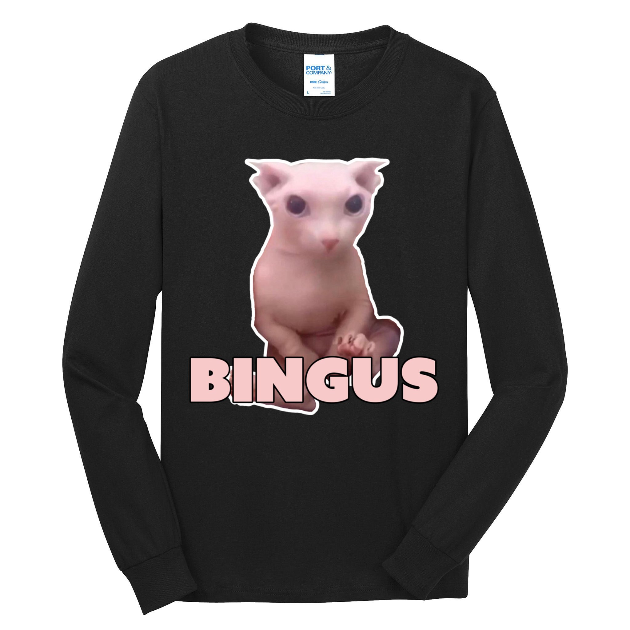 Funny Bingus Cat Meme Tall Long Sleeve T-Shirt