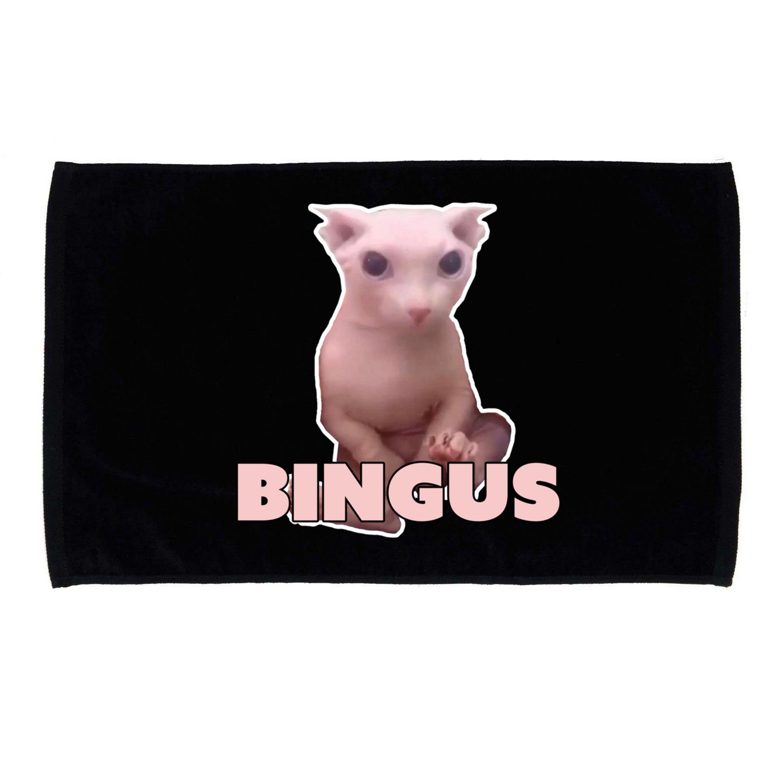 Funny Bingus Cat Meme Microfiber Hand Towel