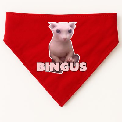 Funny Bingus Cat Meme USA-Made Doggie Bandana