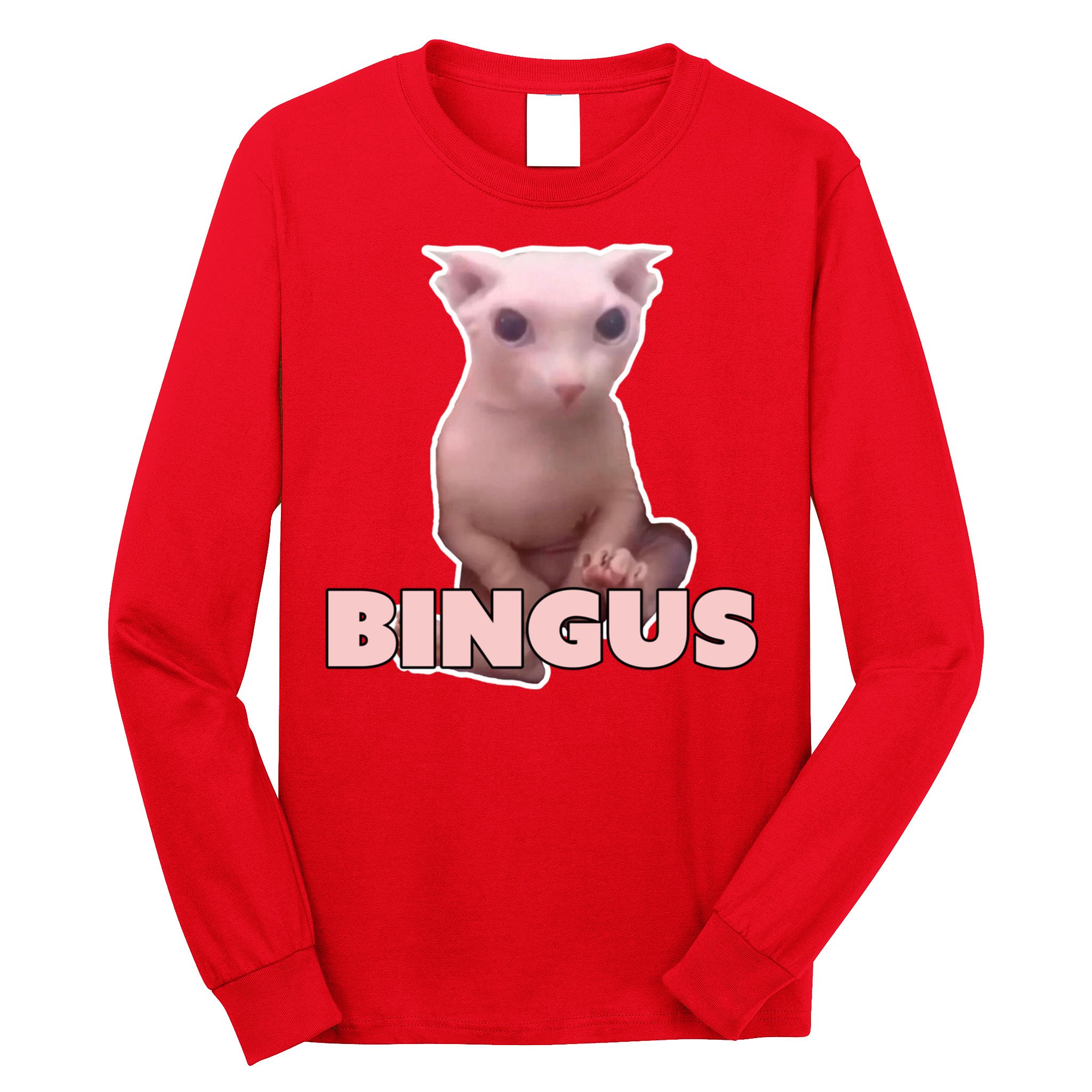 Funny Bingus Cat Meme Long Sleeve Shirt