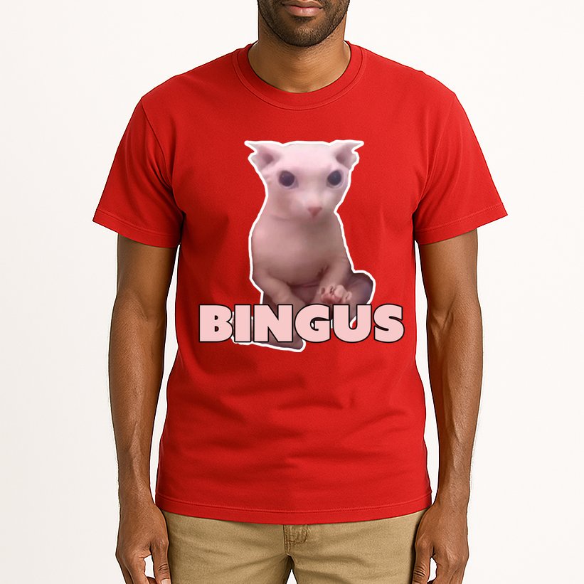 Funny Bingus Cat Meme Tall T-Shirt