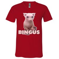 Funny Bingus Cat Meme V-Neck T-Shirt