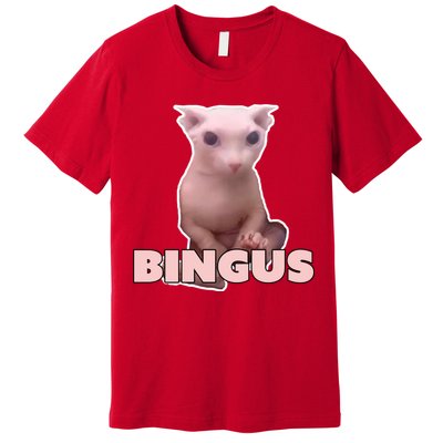 Funny Bingus Cat Meme Premium T-Shirt