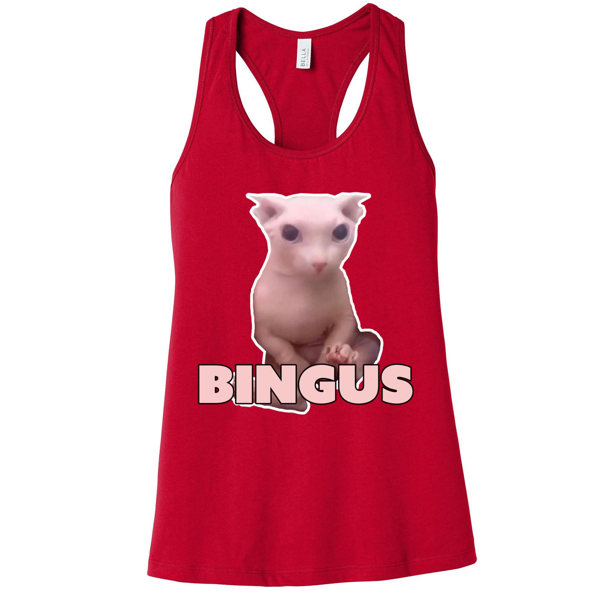 Funny Bingus Cat Meme Womens Tank Top
