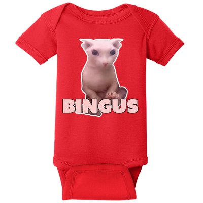 Funny Bingus Cat Meme Baby Bodysuit