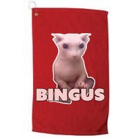 Funny Bingus Cat Meme Golf Towel