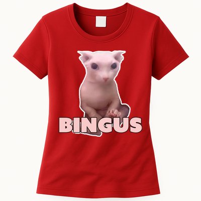 Funny Bingus Cat Meme Womens T-Shirt