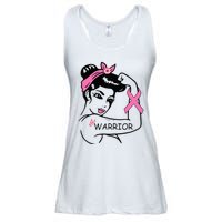 Fighting Breast Cancer Warrior Rosie Riveter Women Gift Ladies Essential Flowy Tank