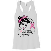 Fighting Breast Cancer Warrior Rosie Riveter Women Gift Women's Racerback Tank