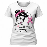 Fighting Breast Cancer Warrior Rosie Riveter Women Gift Women's T-Shirt