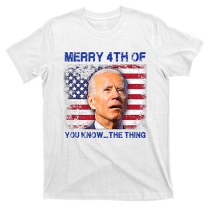 Funny Biden Confused Merry Happy 4th Of You Know...The Thing T-Shirt