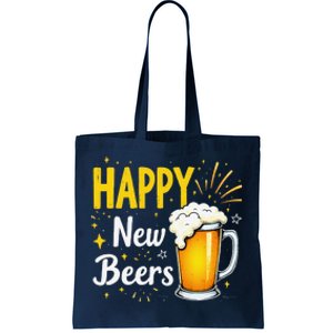 Funny Beer Drinking New Years Eve 2025 Party Happy New Year Tote Bag