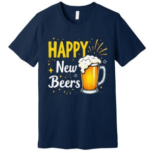 Funny Beer Drinking New Years Eve 2025 Party Happy New Year Premium T-Shirt