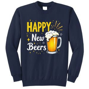 Funny Beer Drinking New Years Eve 2025 Party Happy New Year Tall Sweatshirt