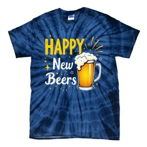 Funny Beer Drinking New Years Eve 2025 Party Happy New Year Tie-Dye T-Shirt