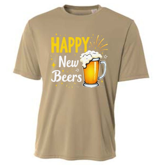 Funny Beer Drinking New Years Eve 2025 Party Happy New Year Cooling Performance Crew T-Shirt