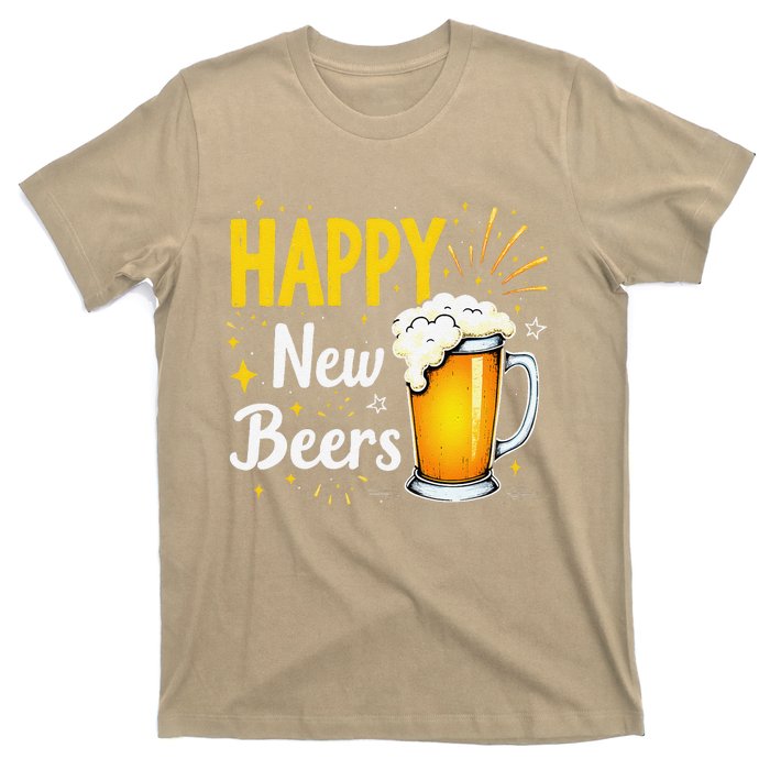 Funny Beer Drinking New Years Eve 2025 Party Happy New Year T-Shirt