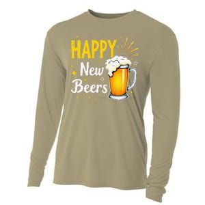 Funny Beer Drinking New Years Eve 2025 Party Happy New Year Cooling Performance Long Sleeve Crew