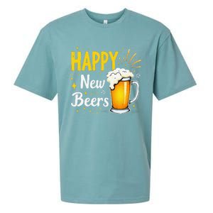 Funny Beer Drinking New Years Eve 2025 Party Happy New Year Sueded Cloud Jersey T-Shirt