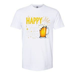 Funny Beer Drinking New Years Eve 2025 Party Happy New Year Softstyle CVC T-Shirt