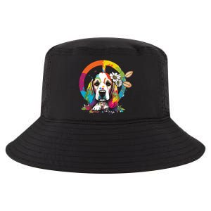 Funny Beagle Dog Hippie Cool Comfort Performance Bucket Hat