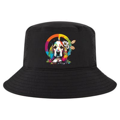 Funny Beagle Dog Hippie Cool Comfort Performance Bucket Hat