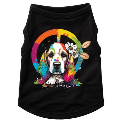 Funny Beagle Dog Hippie Doggie Tank