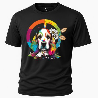 Funny Beagle Dog Hippie Performance Shirt