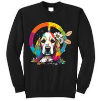 Funny Beagle Dog Hippie Tall Sweatshirt