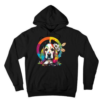 Funny Beagle Dog Hippie Tall Hoodie