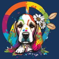Funny Beagle Dog Hippie Infant Baby Jersey Bodysuit