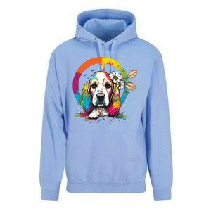 Funny Beagle Dog Hippie Unisex Surf Hoodie