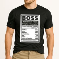 Funny Bosss Day Nutritional Facts Employee Appreciation Cooling Performance Crew T-Shirt