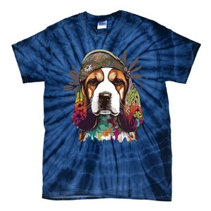 Funny Beagle Dog Hippie Tie-Dye T-Shirt