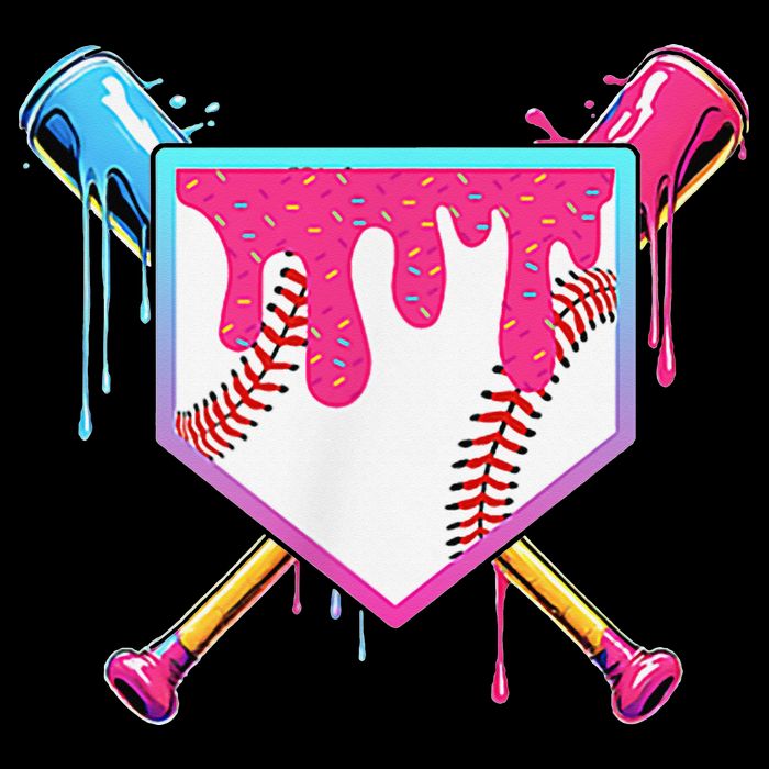 Funny Baseball Drip For Home Plate Ice Cream Drip City Backpack