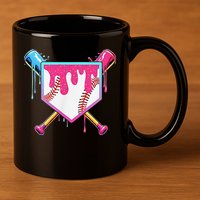 Funny Baseball Drip For Home Plate Ice Cream Drip 11oz C Handle Ceramic Mug