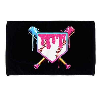 Funny Baseball Drip For Home Plate Ice Cream Drip Microfiber Hand Towel