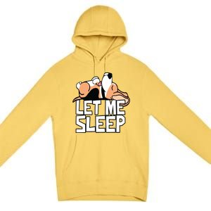 Funny Beagle Dog Let Me Sleep Cute Dog Premium Pullover Hoodie