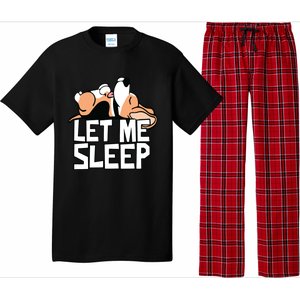 Funny Beagle Dog Let Me Sleep Cute Dog Pajama Set