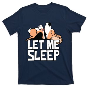 Funny Beagle Dog Let Me Sleep Cute Dog T-Shirt