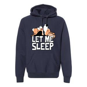 Funny Beagle Dog Let Me Sleep Cute Dog Premium Hoodie