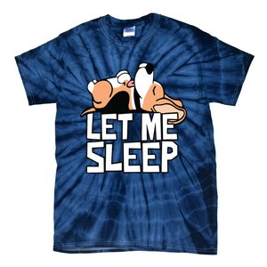 Funny Beagle Dog Let Me Sleep Cute Dog Tie-Dye T-Shirt