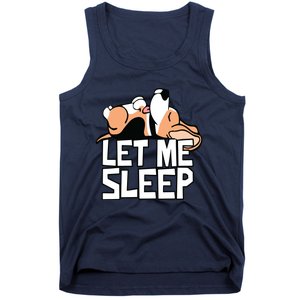 Funny Beagle Dog Let Me Sleep Cute Dog Tank Top