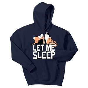 Funny Beagle Dog Let Me Sleep Cute Dog Kids Hoodie