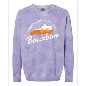 Funny Bourbon Drinker Smooth As Kentucky Bourbon Whiskey Colorblast Crewneck Sweatshirt