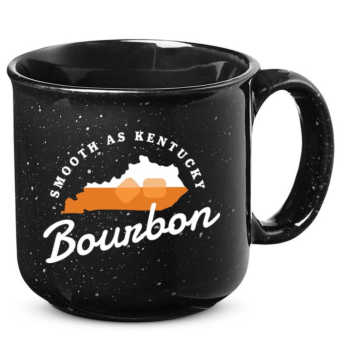 Funny Bourbon Drinker Smooth As Kentucky Bourbon Whiskey 15oz Campfire Ceramic Mug