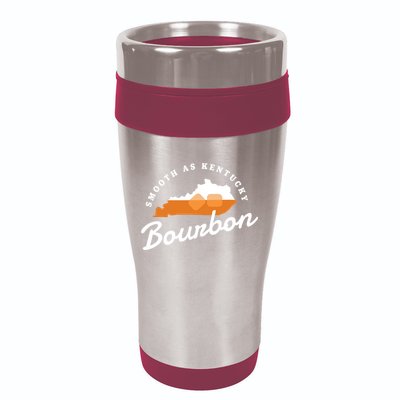 Funny Bourbon Drinker Smooth As Kentucky Bourbon Whiskey 16oz Travel Tumbler