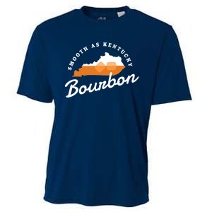 Funny Bourbon Drinker Smooth As Kentucky Bourbon Whiskey Cooling Performance Crew T-Shirt