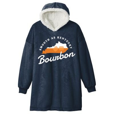 Funny Bourbon Drinker Smooth As Kentucky Bourbon Whiskey Hooded Wearable Blanket